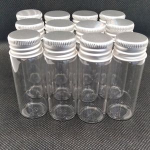 15 ml Vials Small Mini Tiny Glass Bottles Clear Jars with Aluminum Top S…